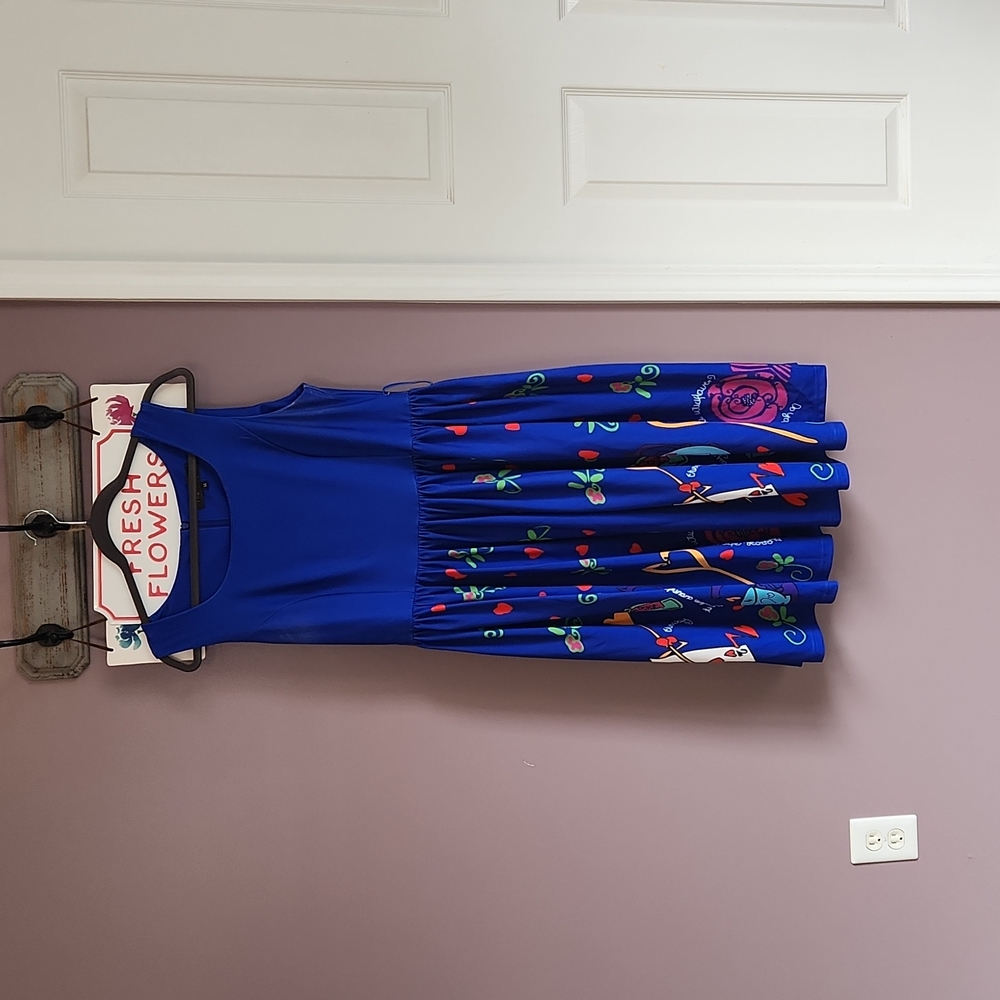 High society blue dress